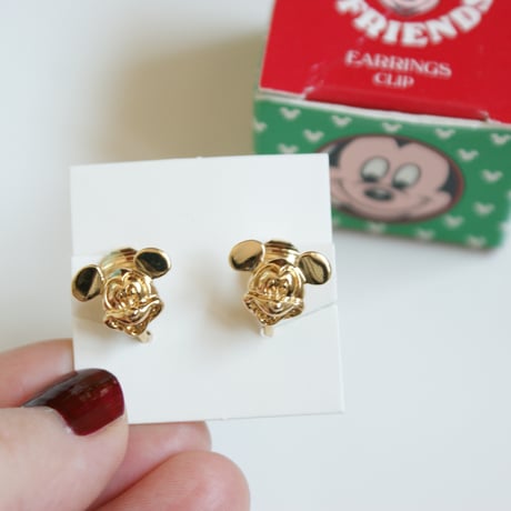 【New Vintage Stock】AVONエイボン DISNEY ディズニー ミッキー  イヤリング / ヴィンテージ・コスチュームジュエリー