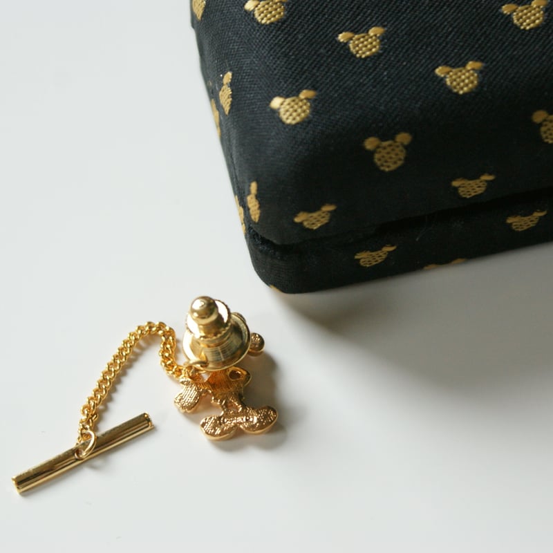 DISNEY ディズニー ミッキー ネクタイピン ブローチ タイタック 箱付き