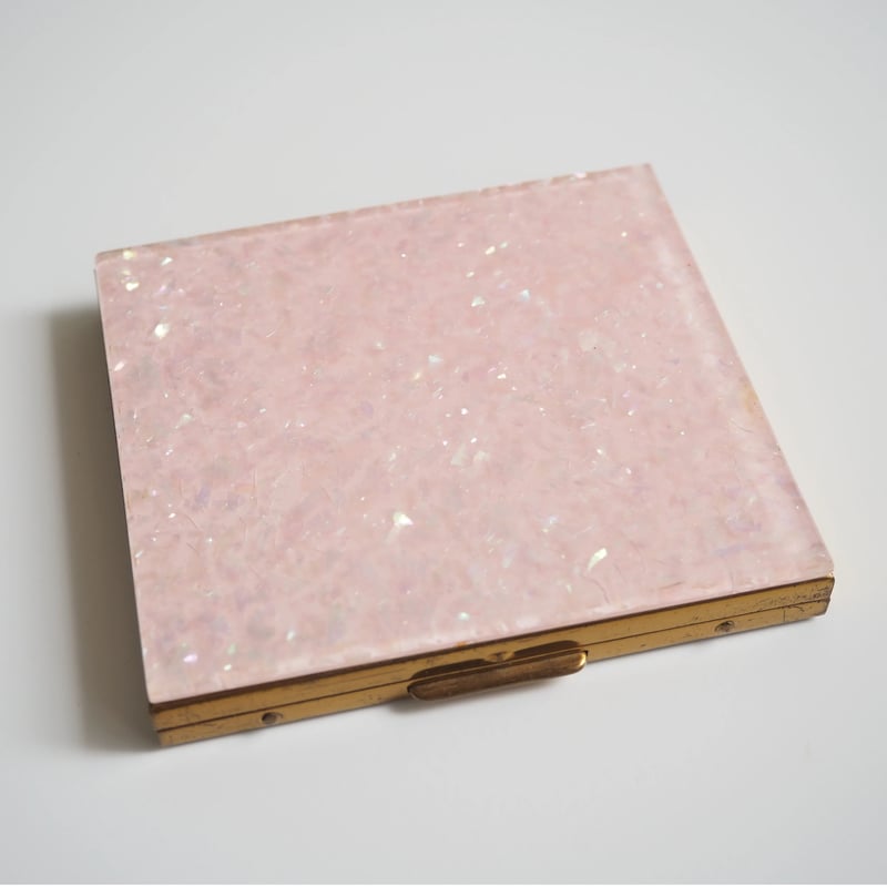 ヴィンテージ シガレットケース 名刺入れ レトロ シェル ピンク ルーサイト シガレットケース 名刺入れ