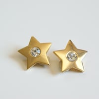 GIVENCHYジバンシィ スターラインストーン イヤリング / ヴィンテージ・コスチュームジュエリー