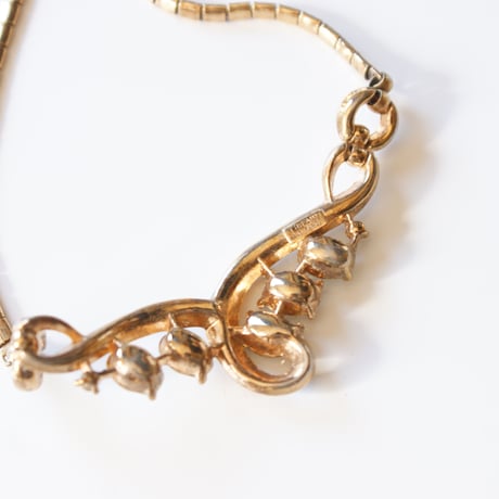 Special price【スペシャル プライス】TRIFARIトリファリ PAT.PEND/ アルフレッド・フィリップ /ラインストーンネックレス / ヴィンテージ・コスチュームジュエリー