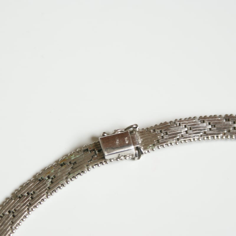 ヴィンテージ　シルバー　イタリア　925 スクリュー　編み込み　ネックレス SILVER 925編み込みデザインネックレス 26447 | UNOAERRE