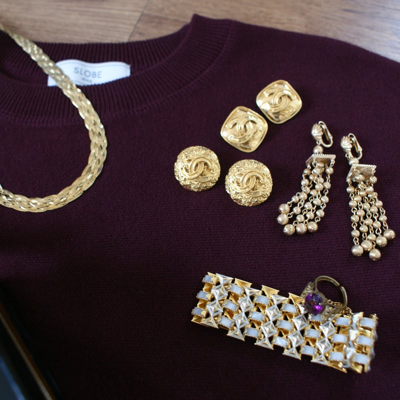 CHANELシャネル ゴールド ココマーク サークル イヤリング 箱BOX