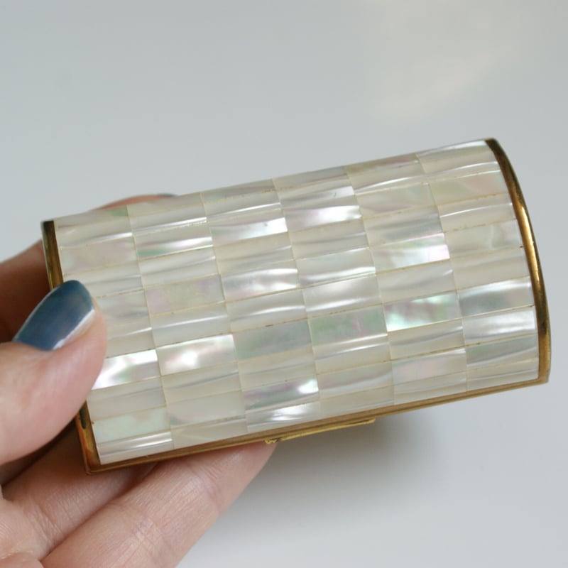 シェル マザーオブパール 小物入れ ジュエリーピルケース