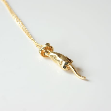 AVONエイボン 猫 キャット ラインストーン アイズ ネックレス ペンダント / ヴィンテージアクセサリー