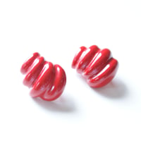 Special price【スペシャル プライス】レッド 赤 エナメル イヤリング / ヴィンテージアクセサリー