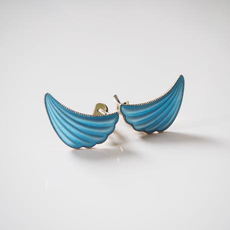 NORWAYノルウェー製 ブルーエナメル エマイユ  イヤリング  / ヴィンテージ・アンティークジュエリー
