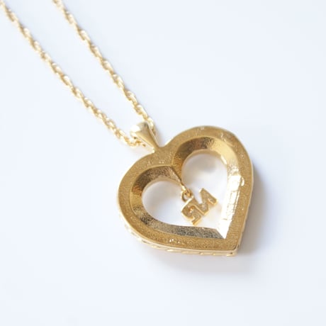Special price【スペシャル プライス】NINA RICCIニナリッチ ハ ートブランド イニシャル ネックレス / ヴィンテージジュエリー・アクセサリー