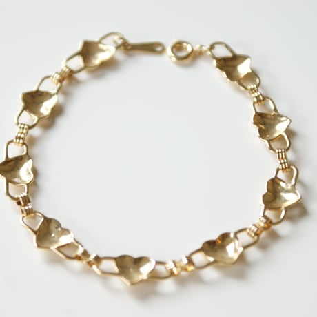 AVONエイボン ゴールド ハート チェーン ブレスレット / ヴィンテージアクセサリー