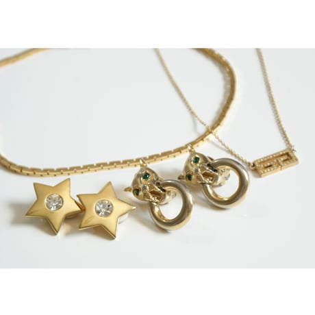 GIVENCHYジバンシィ スターラインストーン イヤリング / ヴィンテージ・コスチュームジュエリー