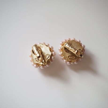 AVONエイボン パステルピンク パール イヤリング / ヴィンテージジュエリー・アクセサリー