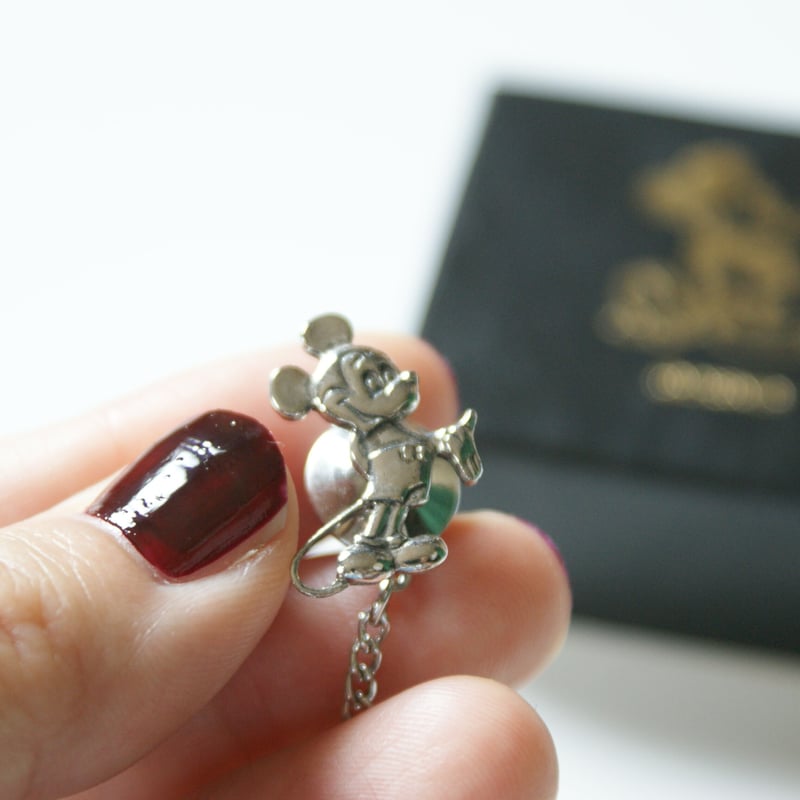 ミッキーマウス　ヴィンテージ　ペンダント　ブローチ　ディズニー　ターコイズ　① ミッキーマウス ヴィンテージ ペンダント ブローチ ディズニー