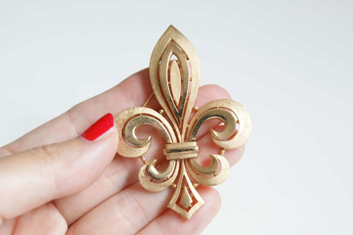 アンティーク ポワンドヴェニス フルール・ド・リス 騎士の百合紋 プチドイリー アンティーク ポワンドヴェニス フルール・ド・リス 騎士の百合