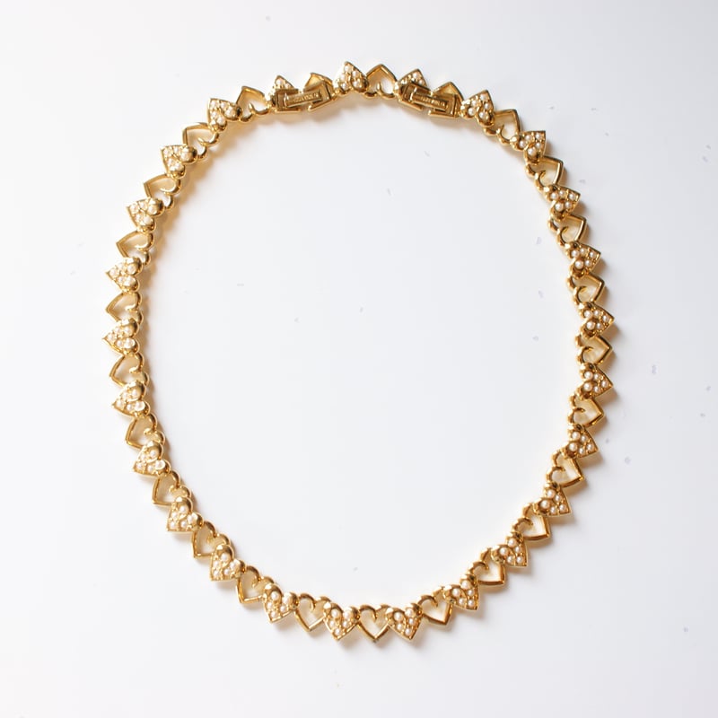 NINA RICCIニナリッチ オープンハート パール ネックレス NINA RICCIニナリッチ オープンハート パール ネックレス