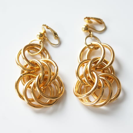 Special price【スペシャルプライス】AVONエイボン ゴールド リンク イヤリング / ヴィンテージジュエリー・アクセサリー