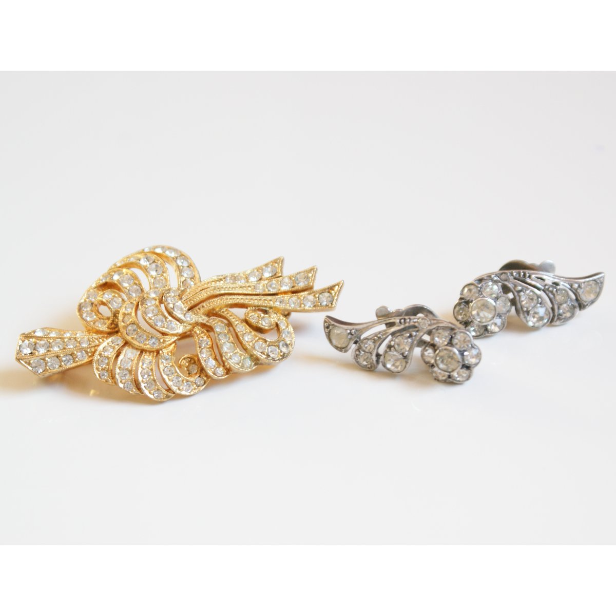 【ELISABETTA FRANCHI】イヤリング☆シルバー ラインストーン fit=scale-down,w=1200
