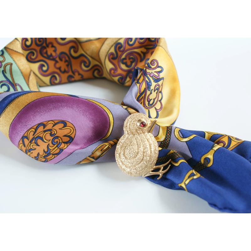 エルメス　プチカレ　HERMÈS HERMESエルメス プチカレ 40 イエロー フェロネリ FERRONNERIE