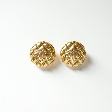 CHANELシャネル ココマーク ゴールド イヤリング / ヴィンテージアクセサリー