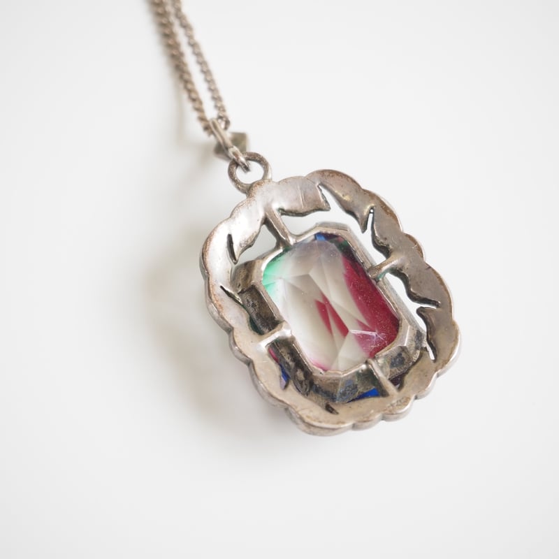 ヨーロッパ買付】シルバー835 大粒ラディアントカット アイリス