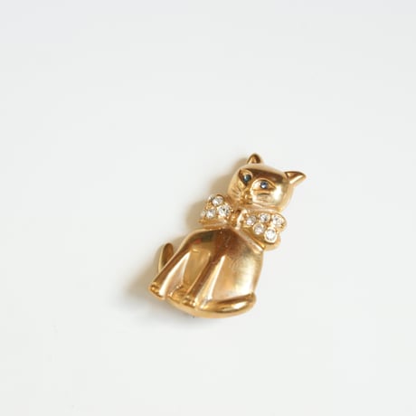 KREMENTZクレメンツ キャット 猫  ブローチ/ ヴィンテージジュエリー ・アクセサリー