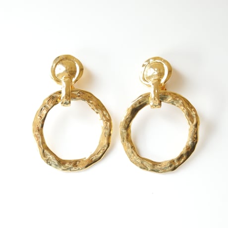 Yves Saint Laurentイヴ・サンローラン ゴールド フープ イヤリング / ヴィンテージアクセサリー