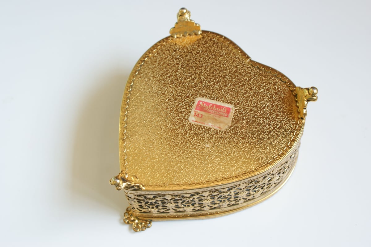 限定品 エドガーベレビ ビンテージ ハート ジュエリーボックス