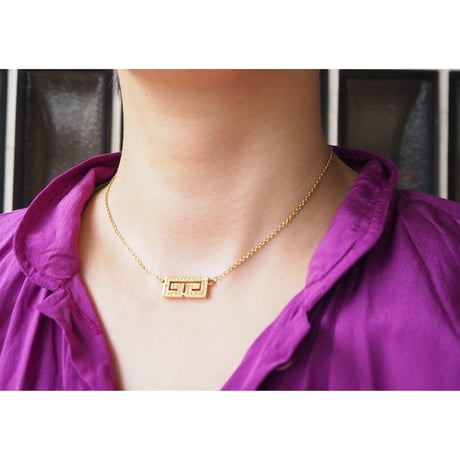 GIVENCHYジバンシィ ロゴラインストーン ネックレス / ヴィンテージ・コスチュームジュエリー