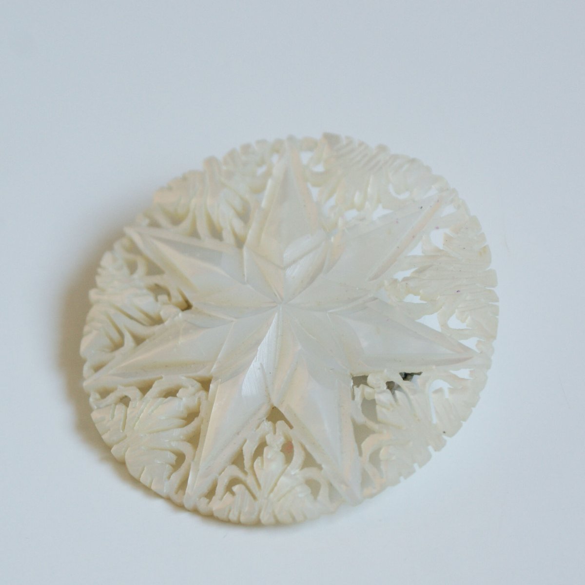 ベツレヘムパール スター星 白蝶貝 ブローチ/ ヴィンテージ