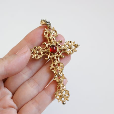 アメリカ買付 AVON エイボン ゴシッククロス ネックレス/ ヴィンテージアクセサリー