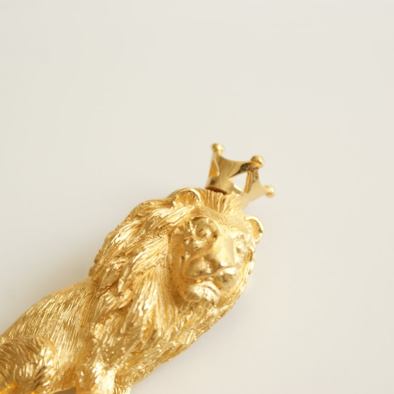 TRIFARIクラウントリファリ ライオン 王冠 ブローチ/ ヴィンテージ