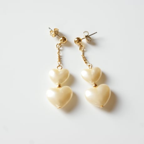 Special price【スペシャル プライス】AVONエイボン ハート パール ピアス BOX箱付き / ヴィンテージアクセサリー