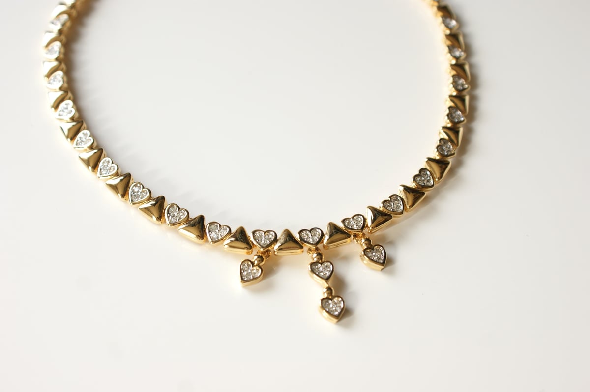 Nina Ricci ネックレス　ストーン付き3個とブローチセット Nina Ricci ネックレス ストーン付き3個とブローチセット