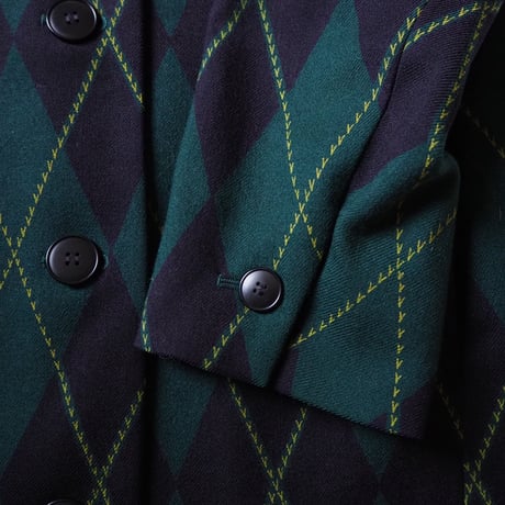 YVES SAINT LAURENT イヴサンローラン グリーン ジャケット ヴィンテージ レデイース ファッション