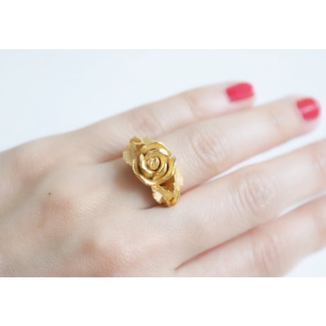 【アメリカ買付】薔薇 ローズ 指輪リング / ヴィンテージ・コスチュームジュエリー