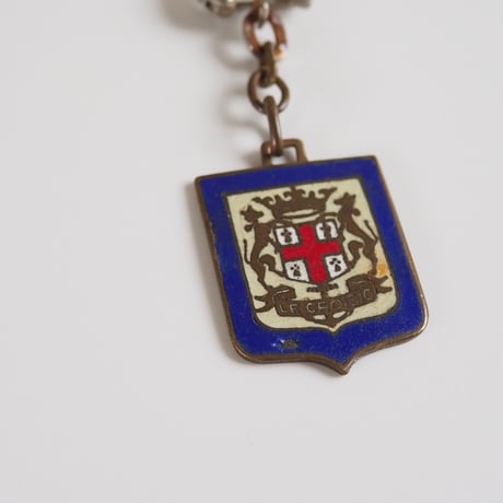 【フランス買付】Special price【スペシャルプライス】LE CROISIC ル・クロワジック エナメル 紋章 スーベニア キーホルダー/ヴィンテージ・アンティーク雑貨