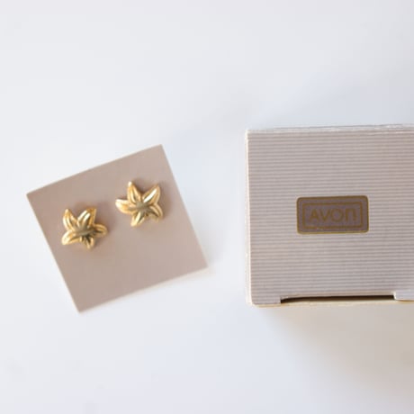 AVONエイボン スターフィッシュ ヒトデ ピアス 箱BOX付き/ ヴィンテージジュエリー・アクセサリー