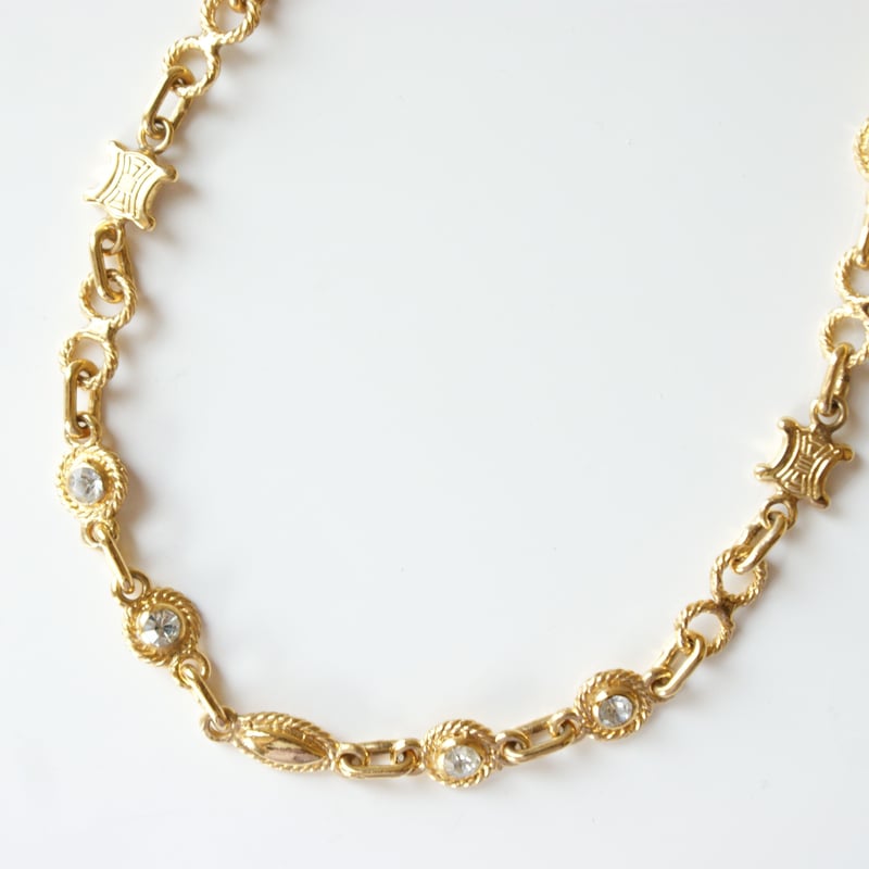 アクセサリー CELINE \"STONE NECKLACE\" CELINE（セリーヌ） ネックレス STONE NECKLACE ブラック メンズ 46r54