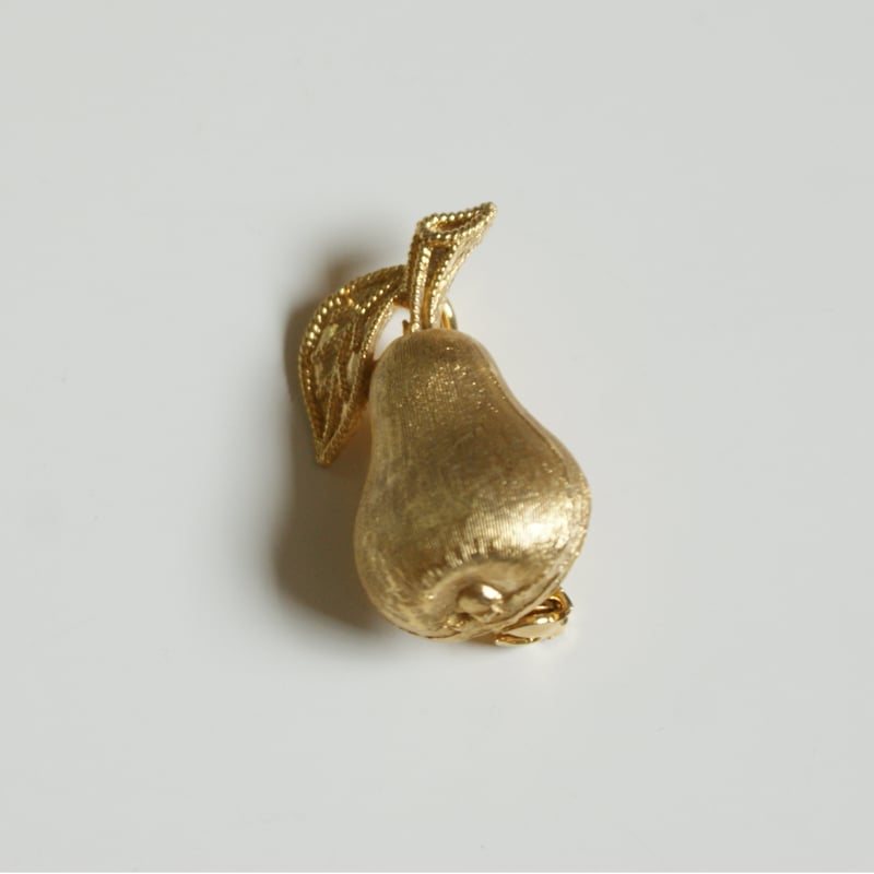 洋梨 ミニ ペンダント ブローチL/ ヴィンテージ・アンティーク