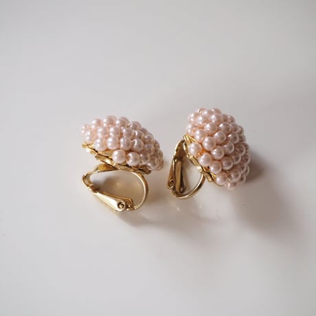 AVONエイボン パステルピンク パール イヤリング / ヴィンテージジュエリー・アクセサリー
