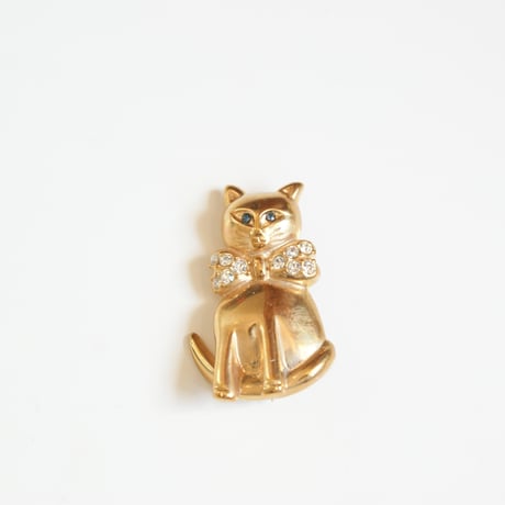 KREMENTZクレメンツ キャット 猫  ブローチ/ ヴィンテージジュエリー ・アクセサリー