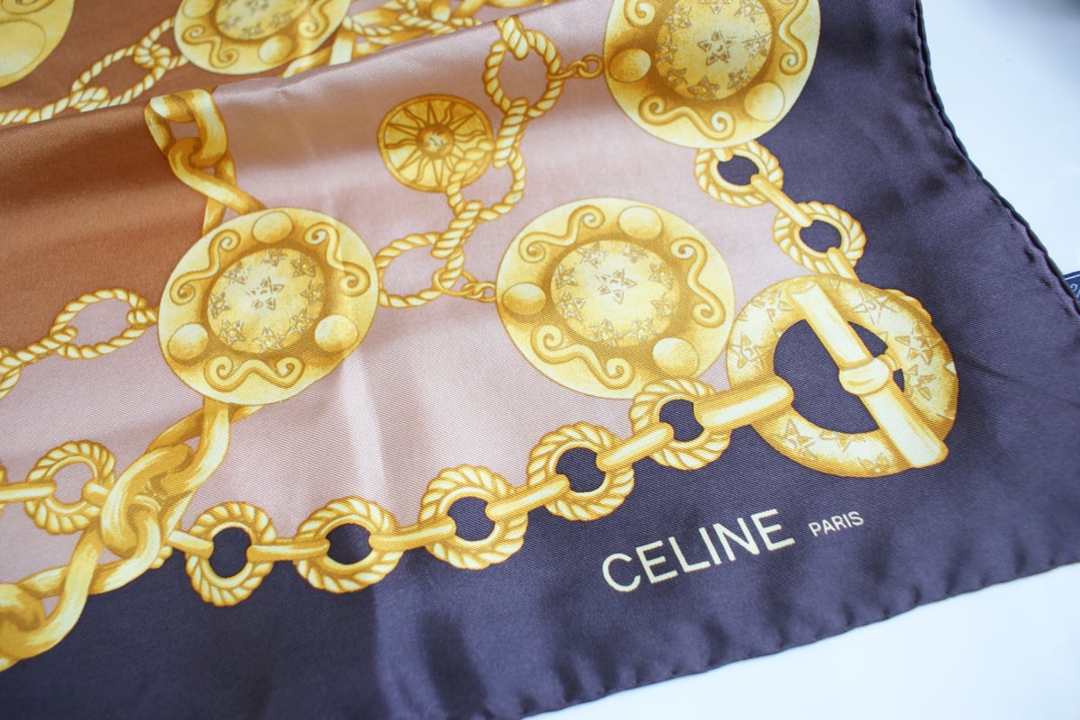 CELINE セリーヌ イタリア製 100%シルク コスチュームジュエリー CELINE セリーヌ イタリア製 100%シルク コスチュームジュエリー