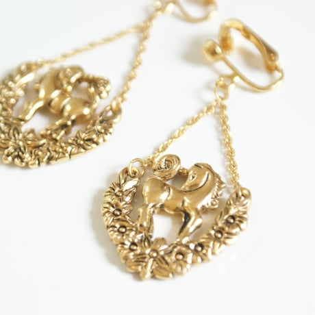 アメリカ買付 ユニコーン イヤリング/ ヴィンテージジュエリー・アクセサリー