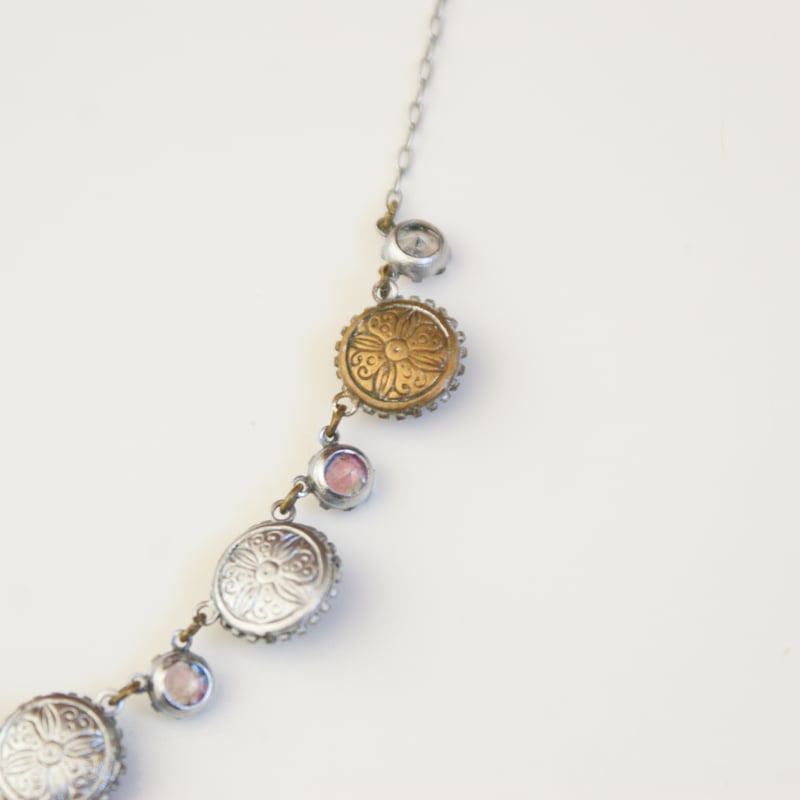 イギリス買付】アイリスガラス ネックレス / ヴィンテージ