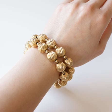 MONETモネ ツイスト ボール チェーン ブレスレット / ヴィンテージアクセサリー・コスチュームジュエリー