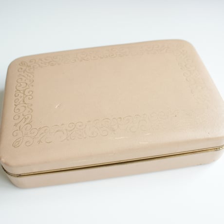 FARRINGTON MADE IN USA ピンク ベルベット トラベル ジュエリーボックス/ ヴィンテージ・アンティーク雑貨