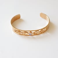 Special price【スペシャル プライス】AVONエイボン オパール ハート 透かし バングル ブレスレット 箱BOX付き / ヴィンテージアクセサリー