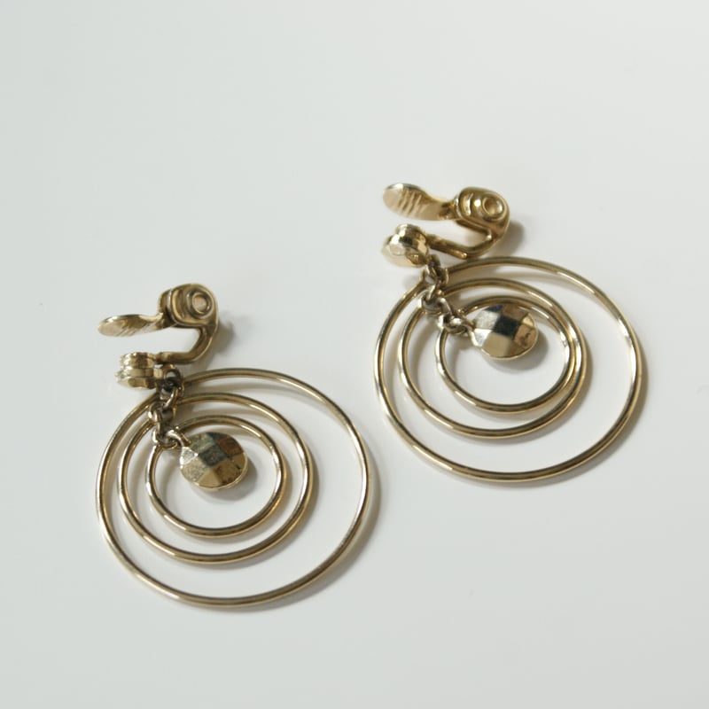 MONETモネ ゴールドフープ イヤリング/ ヴィンテージ ・コスチューム  