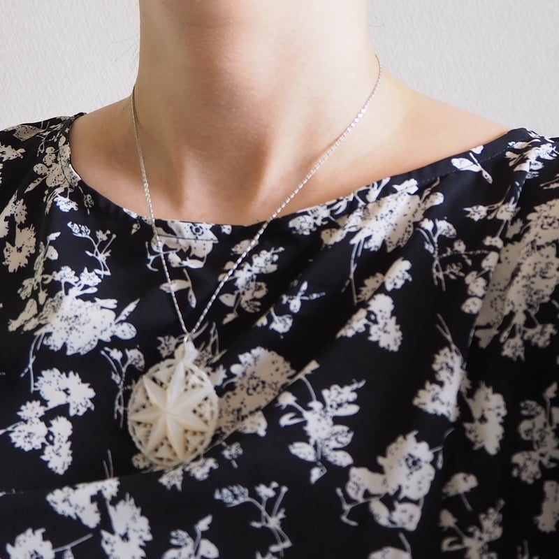 ベツレヘムパール 七芒星 白蝶貝 シェル マザーオブパール ネックレス