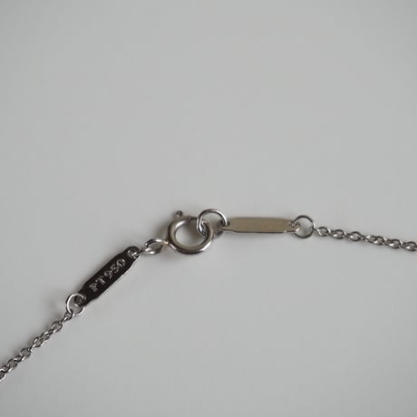 Special price【スペシャル プライス】TIFFANY＆CO. ティファニー PT950 0.28ct プリンセスカット ソリティア ダイヤモンド 一粒ネックレス