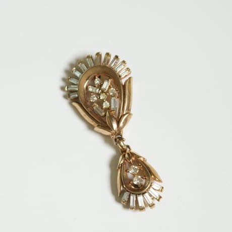 TRIFARIトリファリ アルフレッド・フィリップ  PAT.PEND ブローチ ネックレス/ ヴィンテージ・コスチュームジュエリー